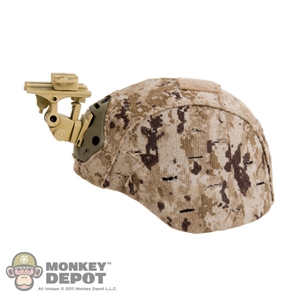 Helmet: DamToys MICH2000 In Desert Marpat w/AKA2 NVG Mount