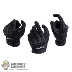 Hands: DamToys Black Gloved Hand Set