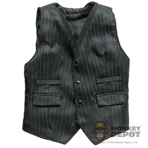 Vest: DamToys 3 Button Black Vest