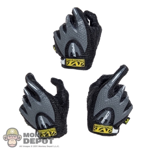 Hands: DamToys Black/Gray Tactical Gloved Hands