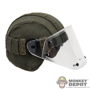Helmet: DamToys Green Russian Helmet w/Clear Visor