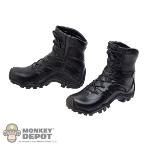 Boots: DamToys Black Molded Bates Tactical Boots (No ankle pegs)