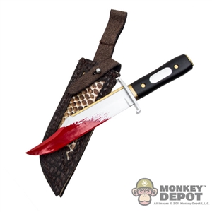 Knife: DamToys Bloody Dagger w/Snake Skin Sheath