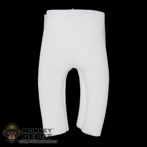 Shorts: DamToys Knee Length White Padded Shorts