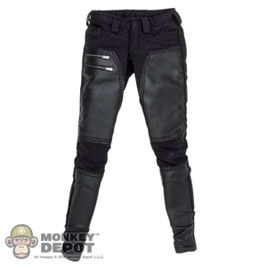 Pants: DamToys Black Pants w/Leather