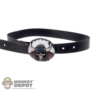 Belt: DamToys Black Belt w/Indian Skull Buckle