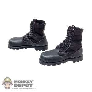 Boots: DamToys Black Jungle Boots (Weathered)