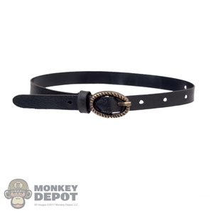 Belt: DamToys Black Leatherlike Belt w/Buckle