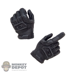 Hands: DamToys Female Black Molded Tactical Hands