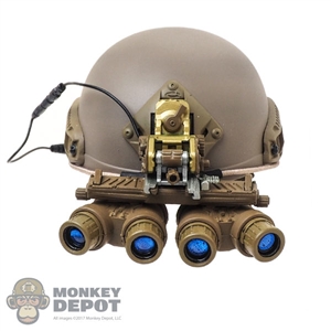 Helmet: DamToys Mens Ballistic w/GPNVG-18 ANVIS NVG & Battery Pack