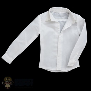 Shirt: DamToys Mens White See-Through Dress Shirt