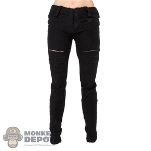 Pants: DamToys Female Black Jeans w/Cuts