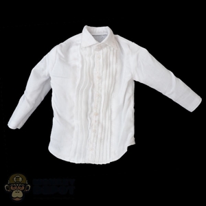 Shirt: DamToys Mens White Tuxedo-Like Shirt (Light Stains)