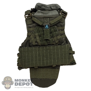 Vest: DamToys Mens Green Defender 2 MOLLE w/Groin Protector