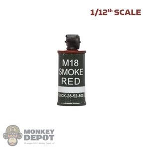 Grenade: DamToys 1/12th M18 Red Smoke Grenade