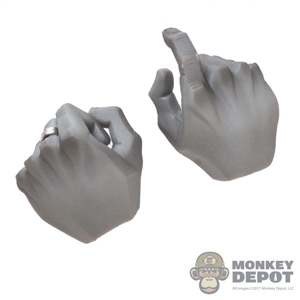 Hands: DamToys Mens Grey Weapon Grip w/Ring
