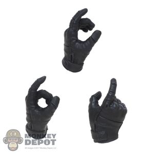 Hands: DamToys Mens Molded Black Tactical Weapon Grip Hand Set