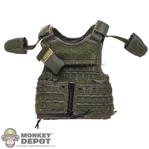 Vest: DamToys Mens OD Green RAV (Releasable Assault Vest) w/Assaulter Back Panel