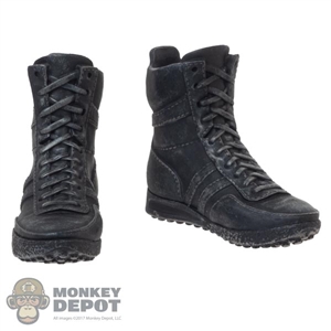 Boots: DamToys Mens Molded Black Tactical Boots