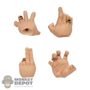 Hands: DamToys Mens Chubby Hand Set w/Rings (A)