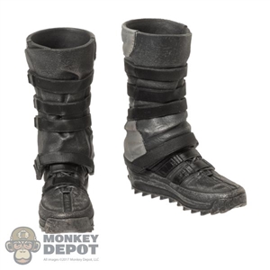 Boots: VTS Mens Black/Grey Molded Boots