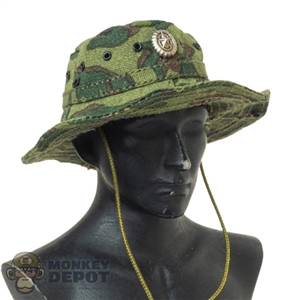 Hat: DamToys Mens Boonie Cap w/Badge (Flora Camo)