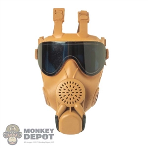 Mask: DamToys Mens Tan PMK-4 Gas Mask w/Filter Lens