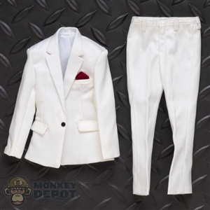 Suit: DamToys Mens White Suite