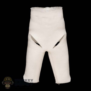 Shorts: DamToys Mens White Padding Long Shorts