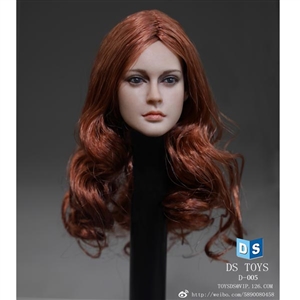 Head: DS Toys Female Head with Long Curly Red Hair (DS-D005)