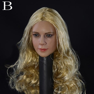 Head: DS Toys Female Head with Long Curly Blonde Hair (DS-D003B)