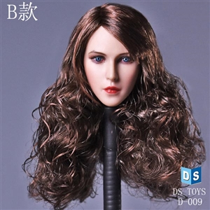 Head: DS Toys Female Head Curly Hair (DS-D009B)