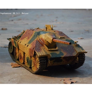 DZ Model 1/6 full metal Hetzer Tri- Colour Ambush Scheme