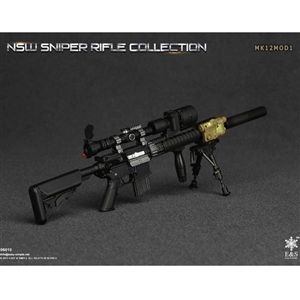Rifle Set: Easy & Simple NSW Sniper Rifle MK12MOD1 (ES-06010B)