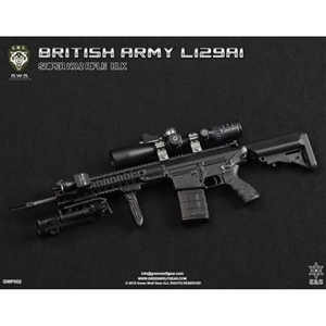 Rifle Set: Easy & Simple Green Wolf Gear Sniper British Rifle L129A1 (Black)