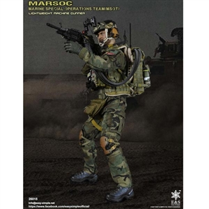 Boxed Figure: E&S Marine Spec Ops Team Sharpshooter w/Lightweight Machine Gun (ES-26015)