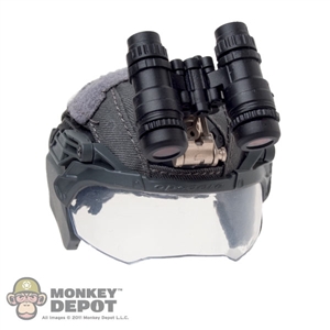 Helmet: Easy & Simple FAST Helmet w/Chops, Flip Up Visor & NVG