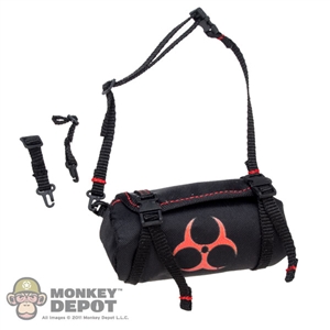 Bag: Easy & Simple Black Biohazard Bag w/Shoulder Strap