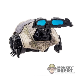 Helmet: Easy & Simple FAST Ballistic w/Camo Cover & Hyperspectral Imaging Goggles System