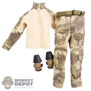 Uniform: Easy & Simple A-TACS Combat Uniform w/Belt & Removable Knee Pads