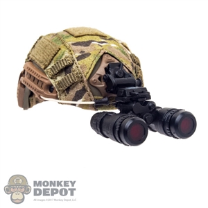 Helmet: Easy & Simple FAST Ballistic High Cut Helmet w/AN/PVS-15 NVG Amber Filter & NVG Counter Weight Pouch