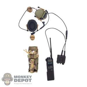 Radio: Easy & Simple Sabre Radio w/COMTAC3 Headset& X-50 PTT & Bottle Cap Head Rail Adaptor