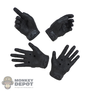 Hands: Easy & Simple Black Molded Tactical Gloved Hands