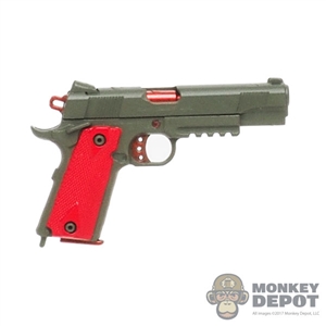 Pistol: Easy & Simple 1911 w/Red Grips