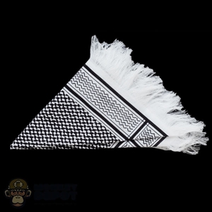 Scarf: Easy & Simple Shemagh White/Black