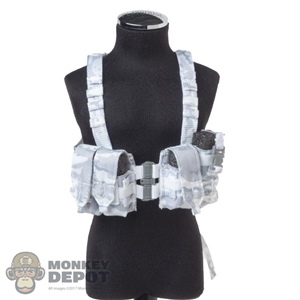 Vest: Easy Simple Mens Light Weight Chest Rig w/Laser-Cut MOLLE