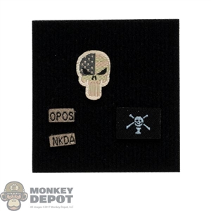 Insignia: Easy Simple Skull Punisher Patch Set