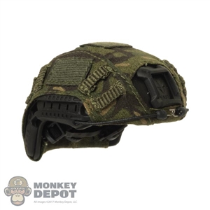 Helmet: Easy Simple Mens Ballistic Helmet w/Camo Cover