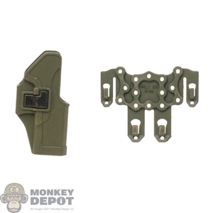 Holster: Easy Simple Green CQC Tactical Holster w/Molle Platform