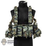 Vest: Easy Simple Mens Tiger Stripe Multi-Purpose Chest Rig